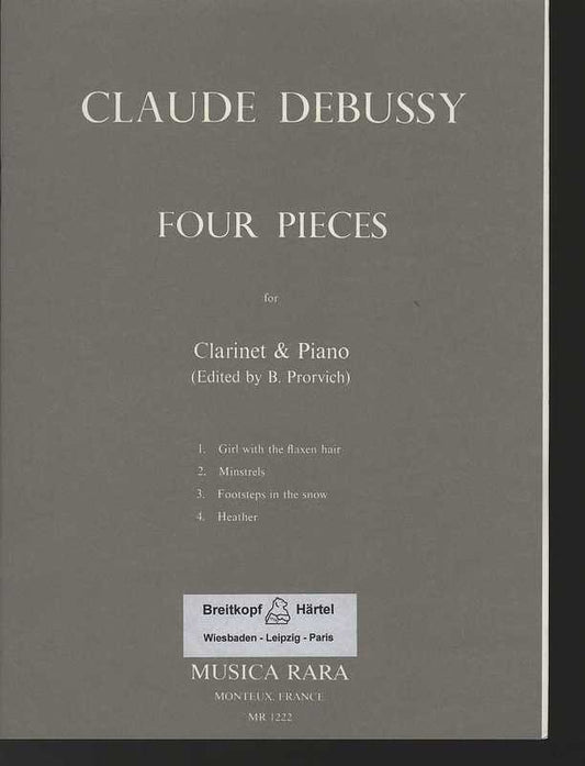 Debussy - 4 Pieces From Preludes Clarinet/Piano