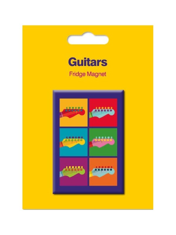 GUITAR THEME FRIDGE MAGNET POP ART STYLE