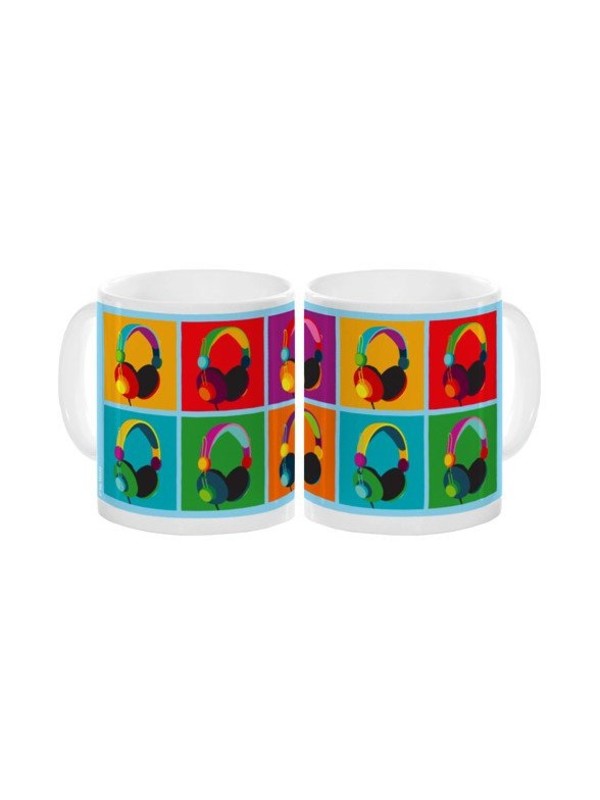 POP ART HEADPHONES MUG