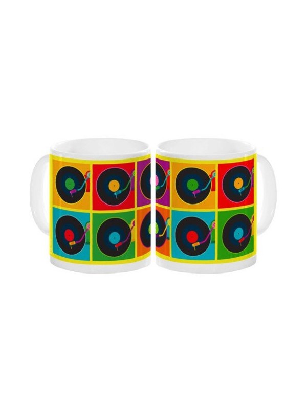 POP ART RECORD PLAYER MUG