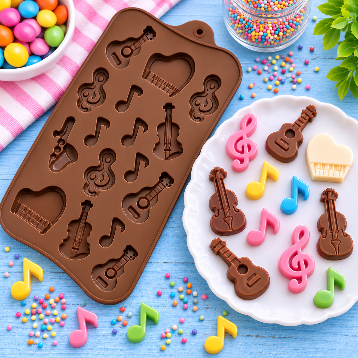 Sundry & Sound Co - Musical Instrument Silicone Chocolate Mold
