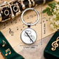 Back and White Clarinet Glass Keyrings (2 x Pack)