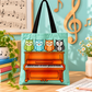 Musical Owls on Piano Tote Bag – 40cm x 35cm