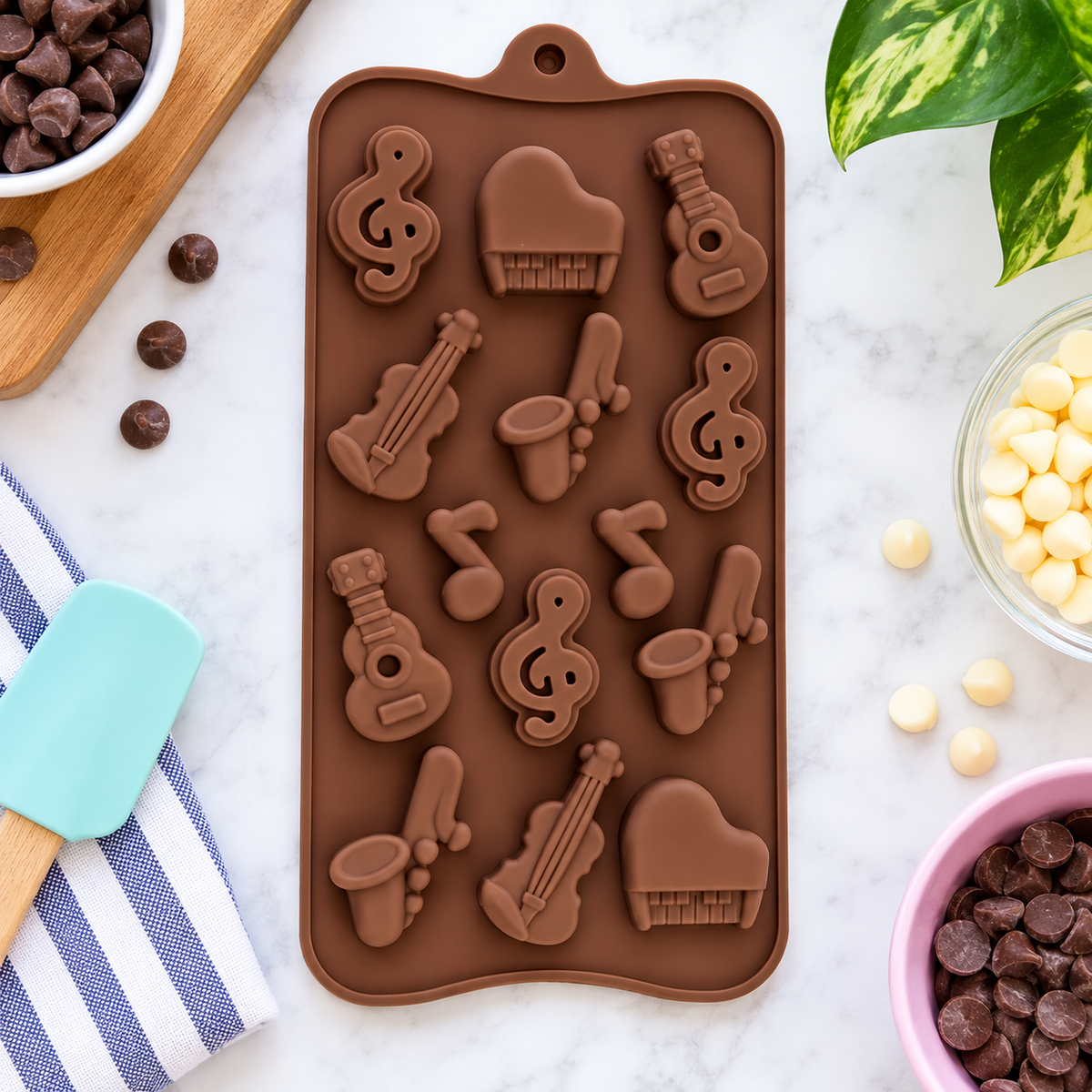 Sundry & Sound Co - Musical Instrument Silicone Chocolate Mold