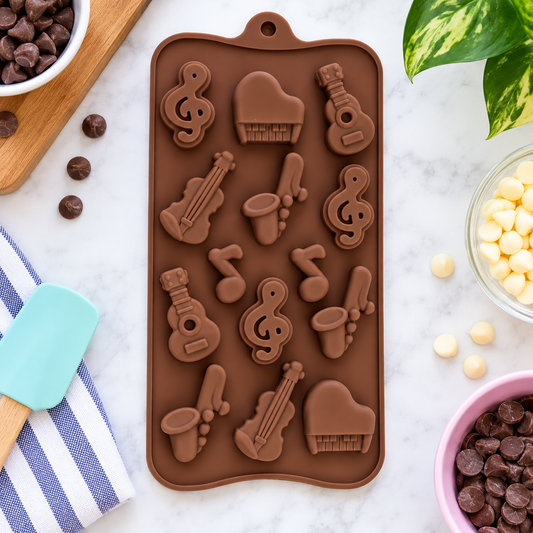 Sundry & Sound Co - Musical Instrument Silicone Chocolate Mold