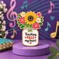 Sundry & Sound Co- Teaching Fills My Heart Flower Vase Enamel Pin