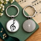 Back and White Clarinet Glass Keyrings (2 x Pack)