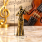 Sundry & Sound - Miniature Solid Brass Violinist Ornament (3.2cm)