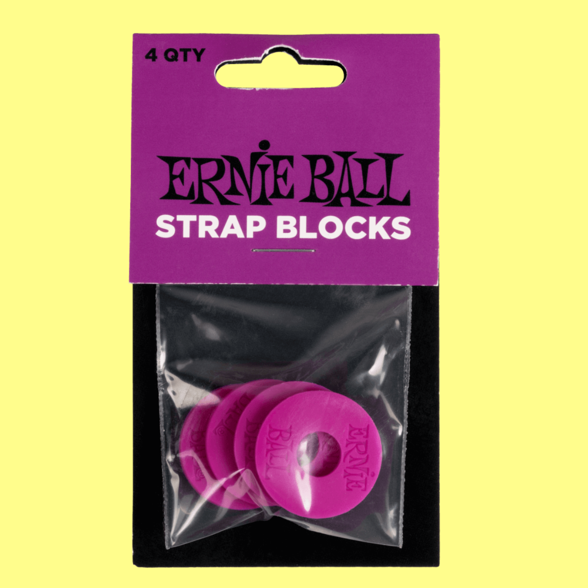 Ernie Ball Strap Blocks 4-Pack - Purple