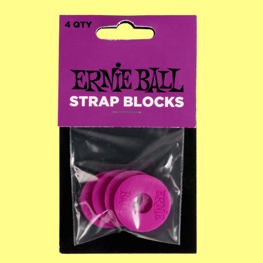 Ernie Ball Strap Blocks 4-Pack - Purple