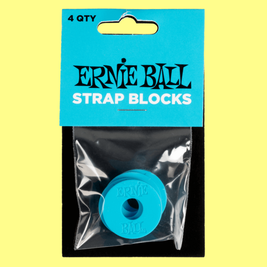 Ernie Ball Strap Blocks 4-Pack - Blue