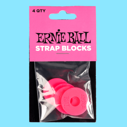 Ernie Ball Strap Blocks 4-Pack - Pink