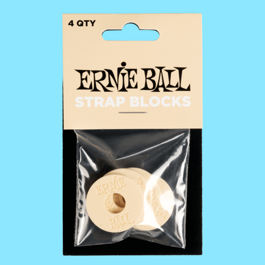 Ernie Ball Strap Blocks 4-Pack - Cream