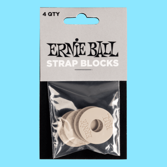 Ernie Ball Strap Blocks 4-Pack - Grey