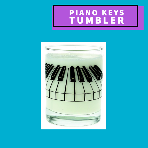 3D Keys Themed Tumbler Glass