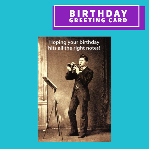 Hoping Your Birthday Hits All The Right Notes Blank Greeting Card Giftware