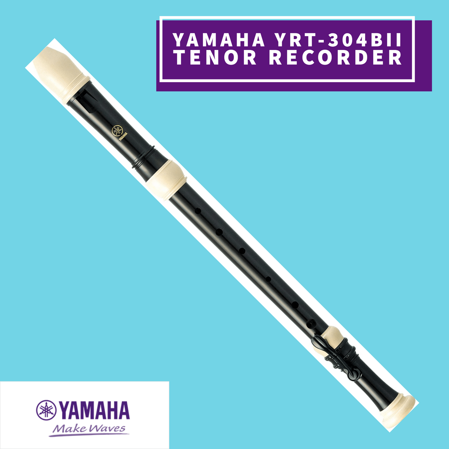 Yamaha Yrt-304Bii Tenor 3 Piece Abs Resin Recorder (Key Of C) Musical Instruments & Accessories