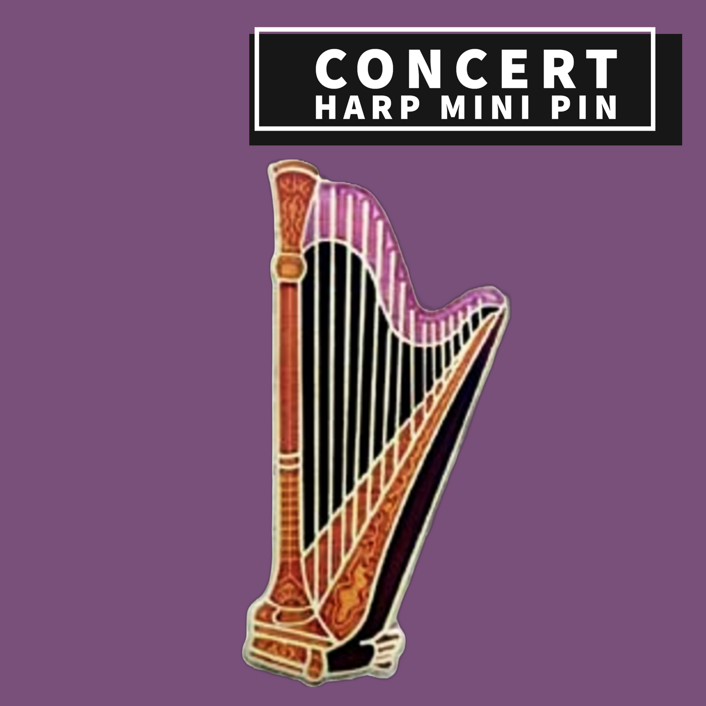 Concert Harp Mini Pin Giftware