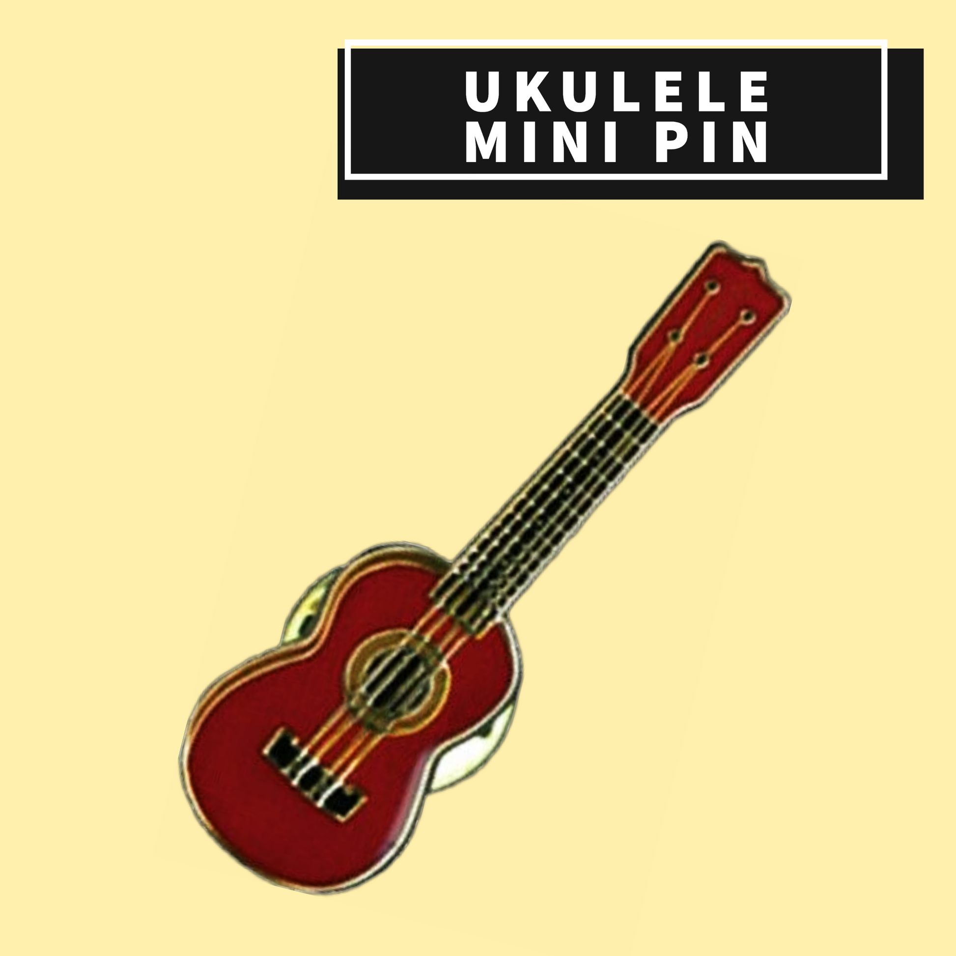 Pin Ulule Ukulele Mini Pin – Music2u.com.au