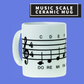 White Music Scale Ceramic Mug Giftware