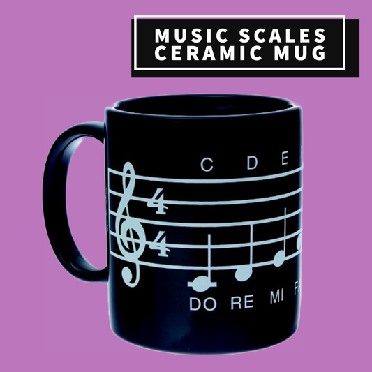 Black Music Scales Mug Giftware