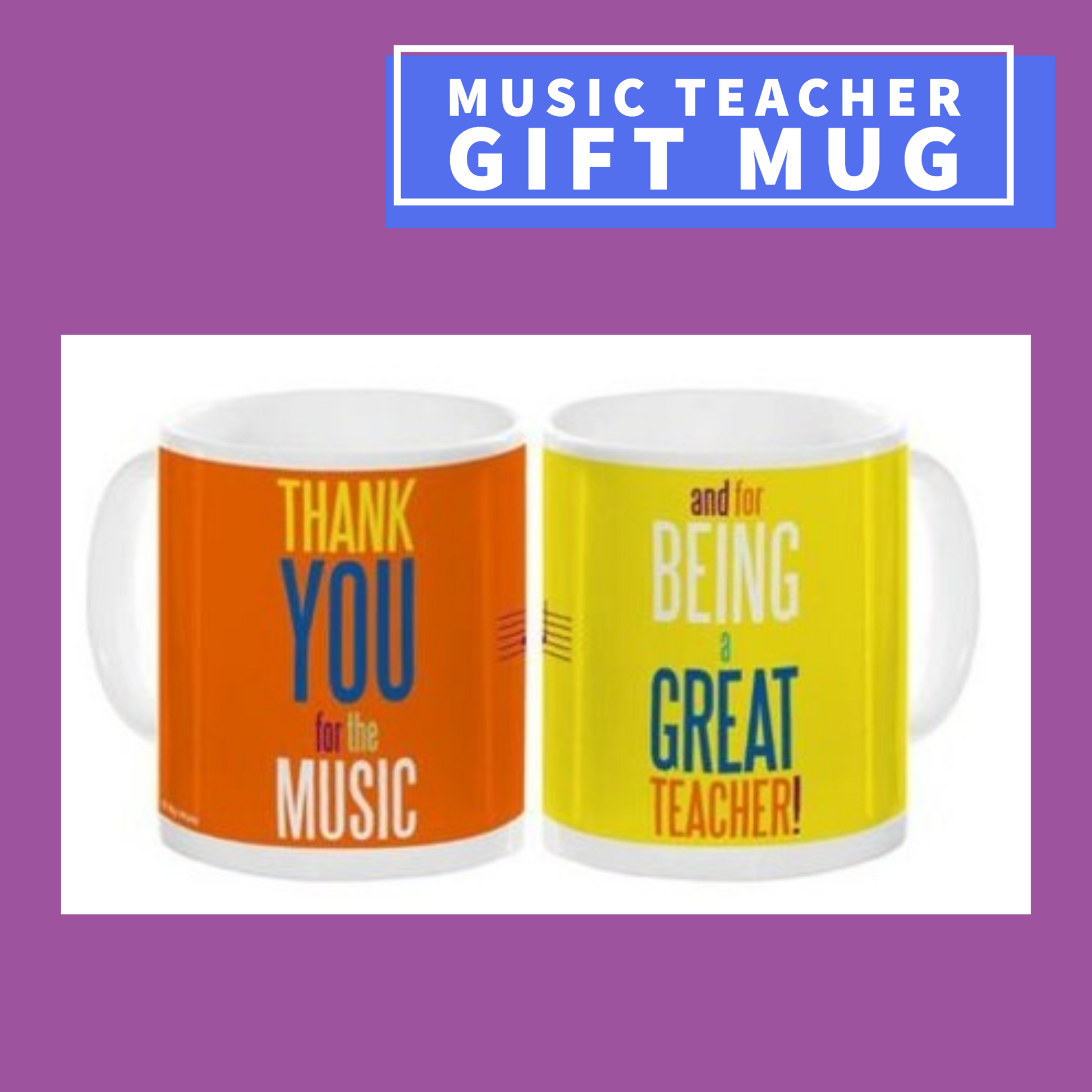 Thank You For The Music - Teacher Gift Mug Giftware