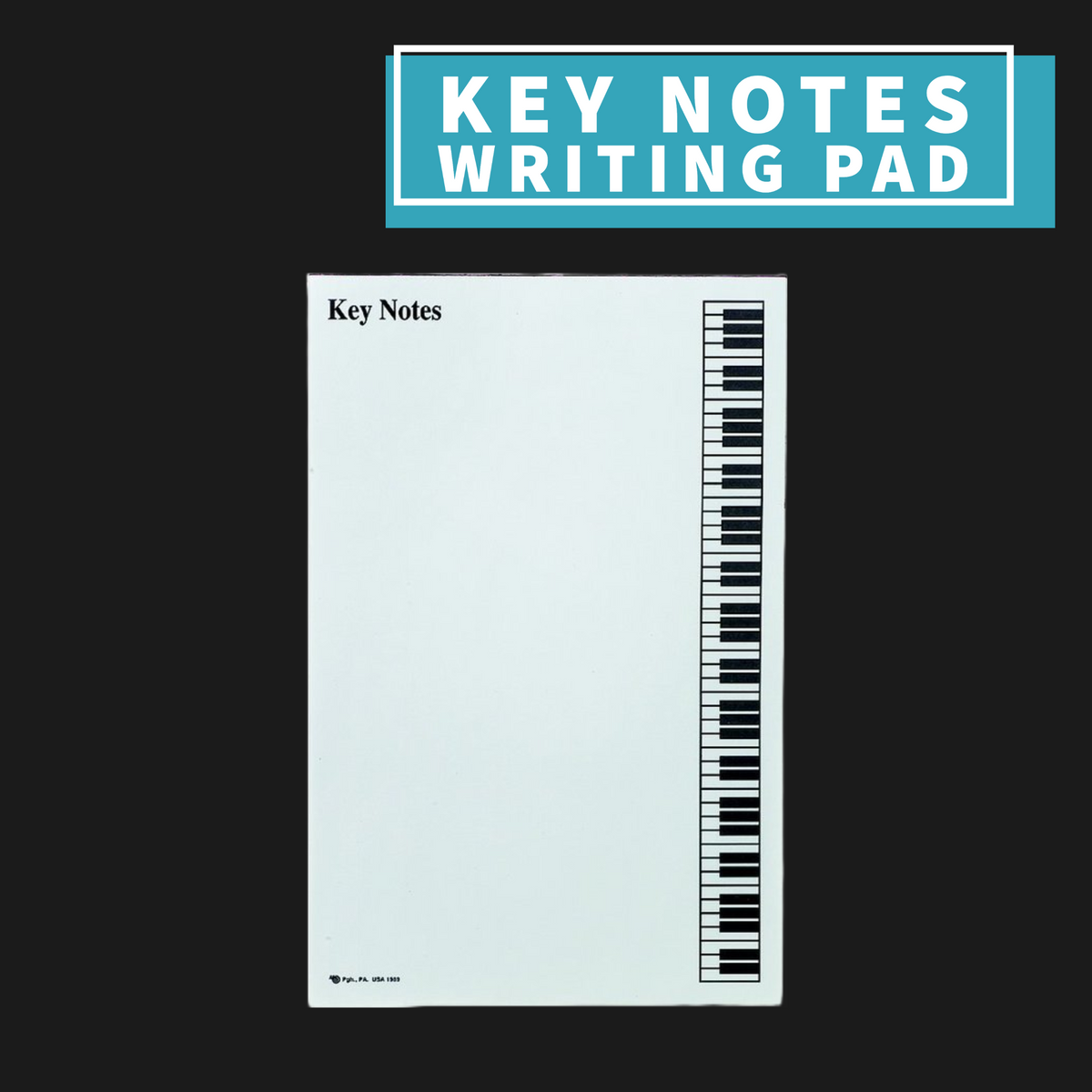 Key Pad Notes Design Key Notes Writing Pad – Music2u.com.au