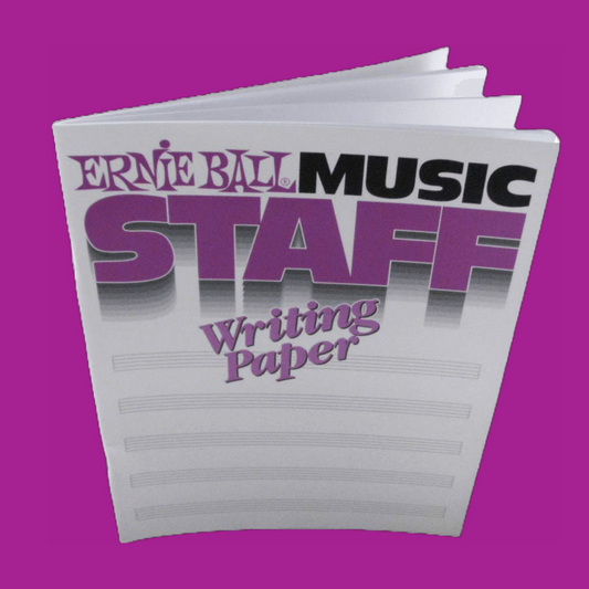 Ernie Ball Music Staff Writing Paper Book - 48 pages