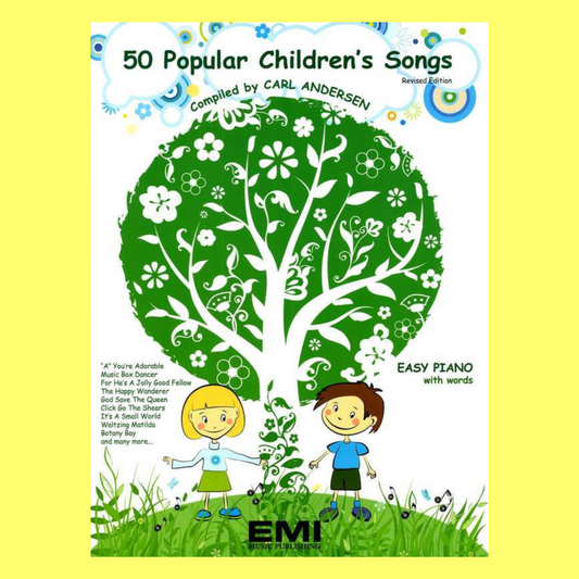 50 Popular Children's Songs - Easy Piano with Words Book