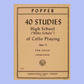 High School Of Cello Playing - Op 73 40 Etudes Book