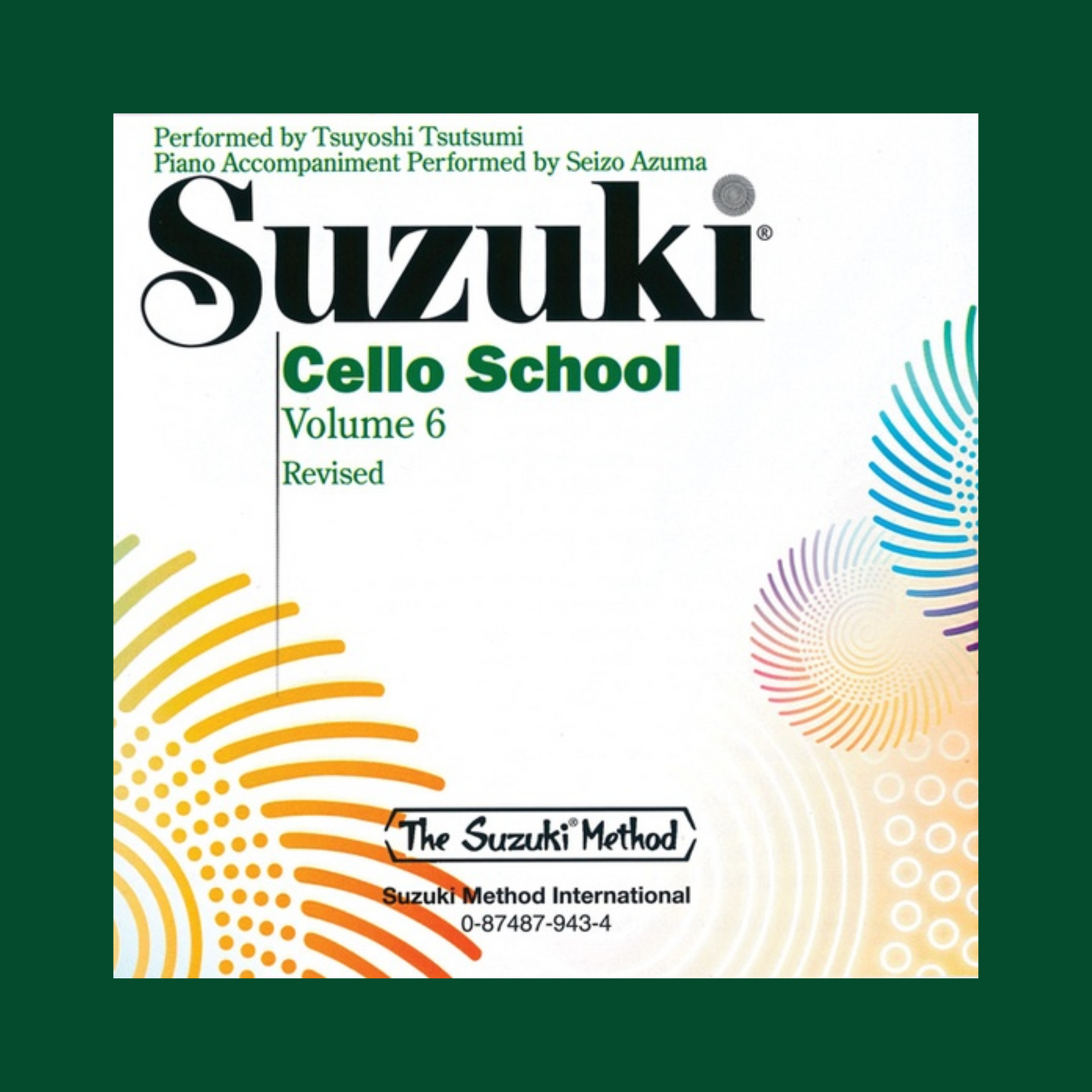 Suzuki Cello School - Volume 6 Accompaniment Cd