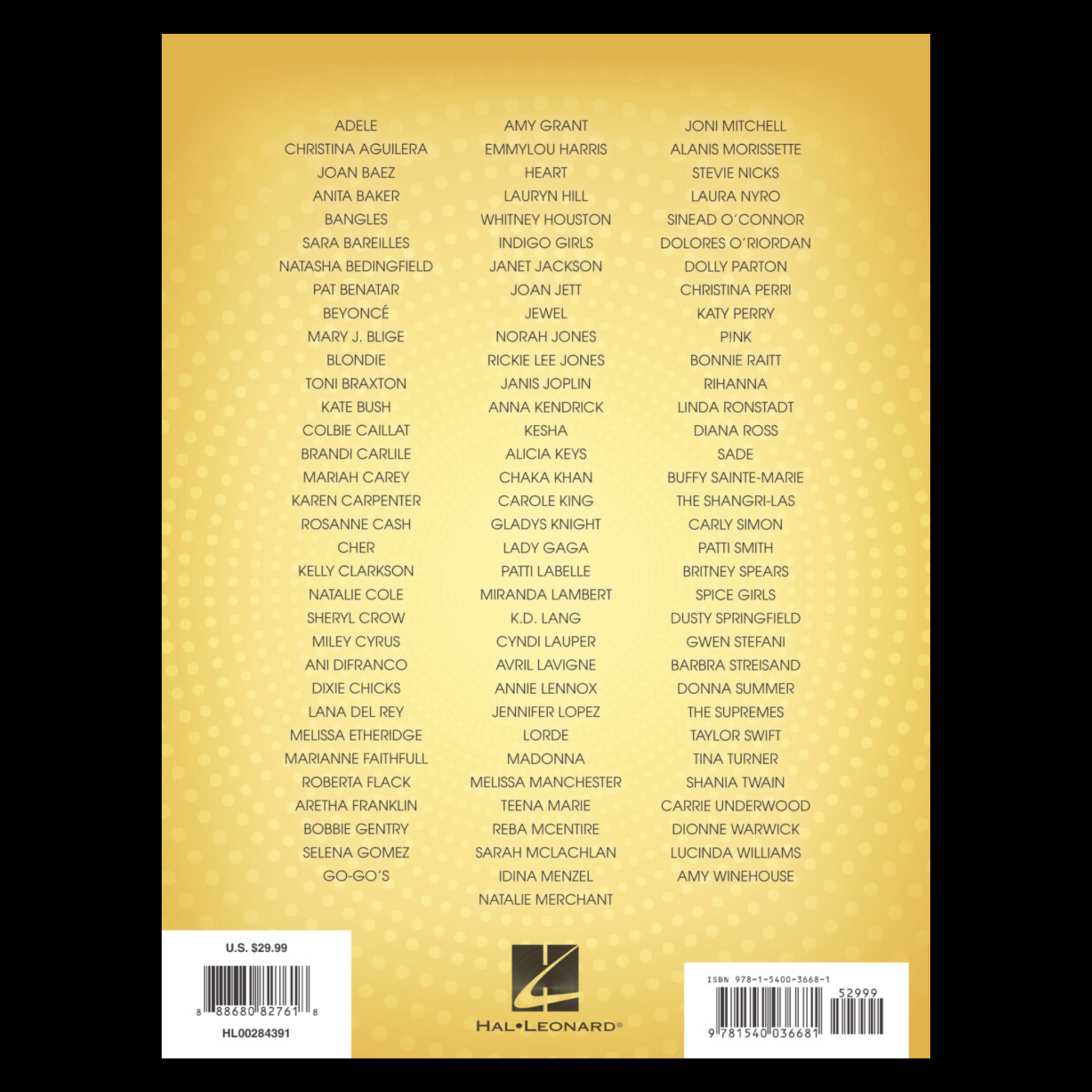 100 Women Of Pop And Rock - PVG Songbook