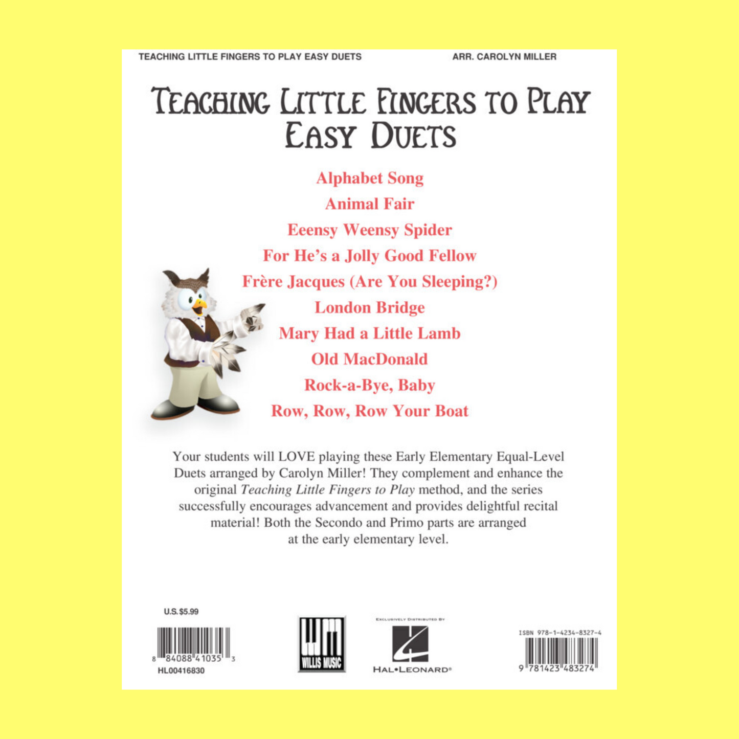 Teaching Little Fingers To Play - Easy Duets Book/Cd