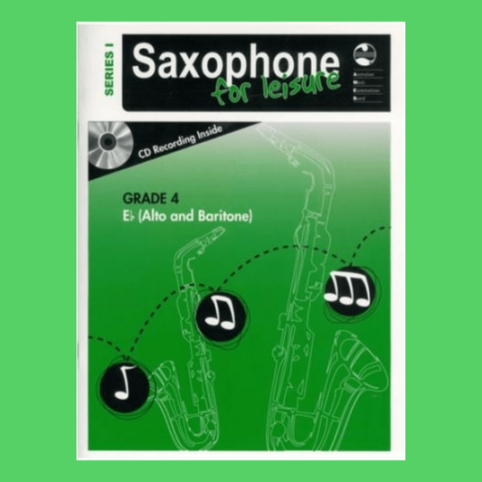 AMEB Saxophone For Leisure Alto/Baritone (Eb) Series 1 - Grade 4 Book & Cd