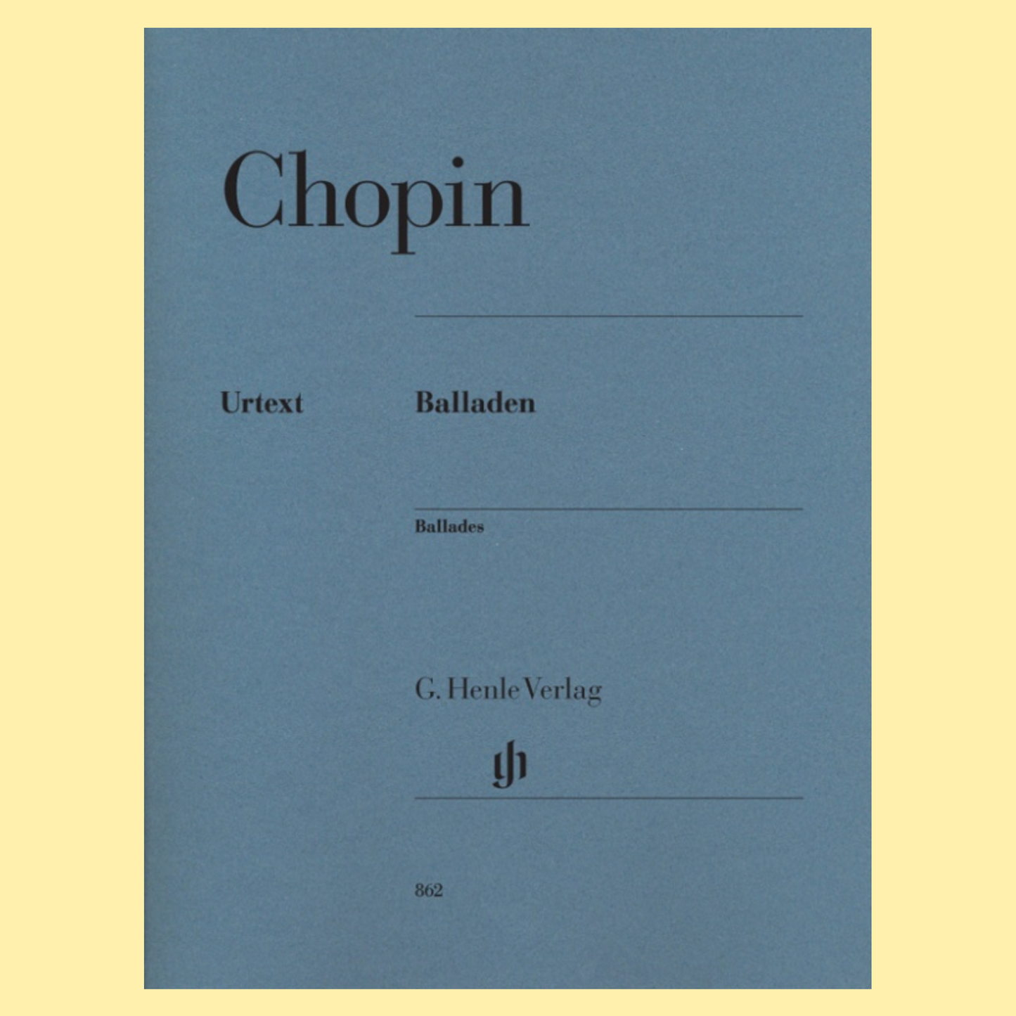 Frederic Chopin - Ballades Urtext Edition Book