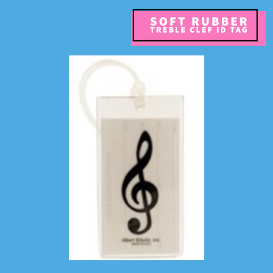 Id Tag - Soft Rubber Treble Clef Design