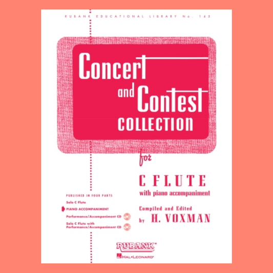 Concert and Contest Collection For Flute - Piano Accompaniment Book