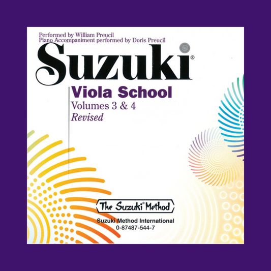 Suzuki Viola School - Volumes 3 & 4 Accompaniment Cd