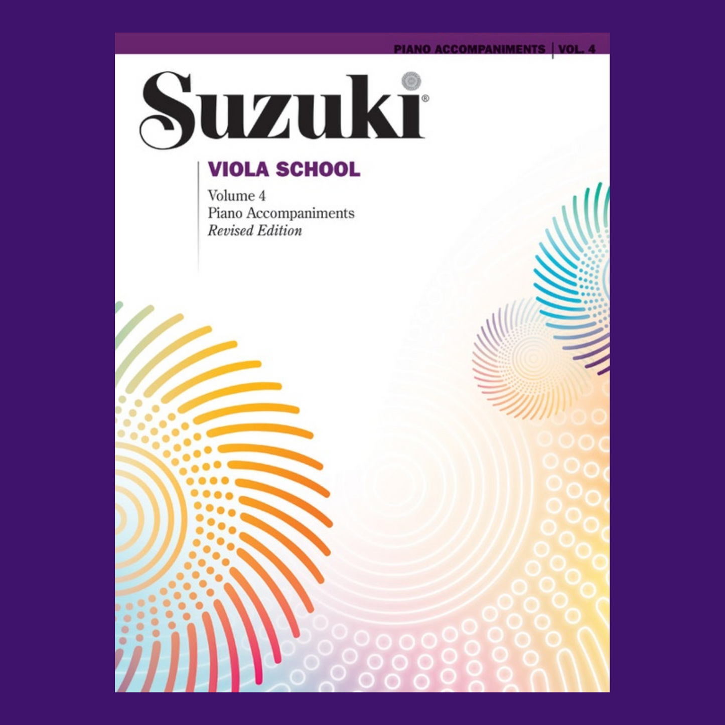 Suzuki Viola School - Volume 4 Piano Accompaniment Book