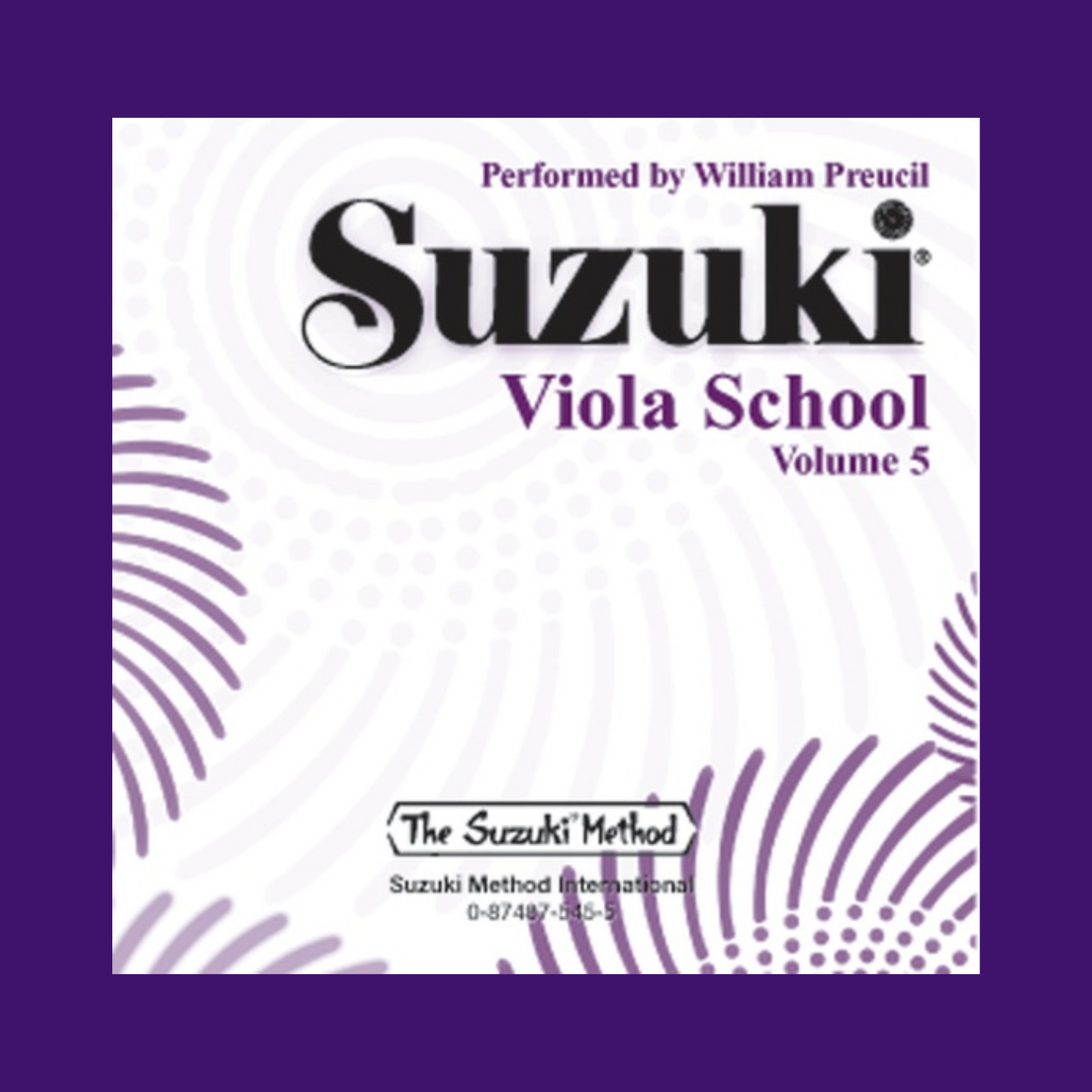 Suzuki Viola School - Volume 5 Accompaniment Cd