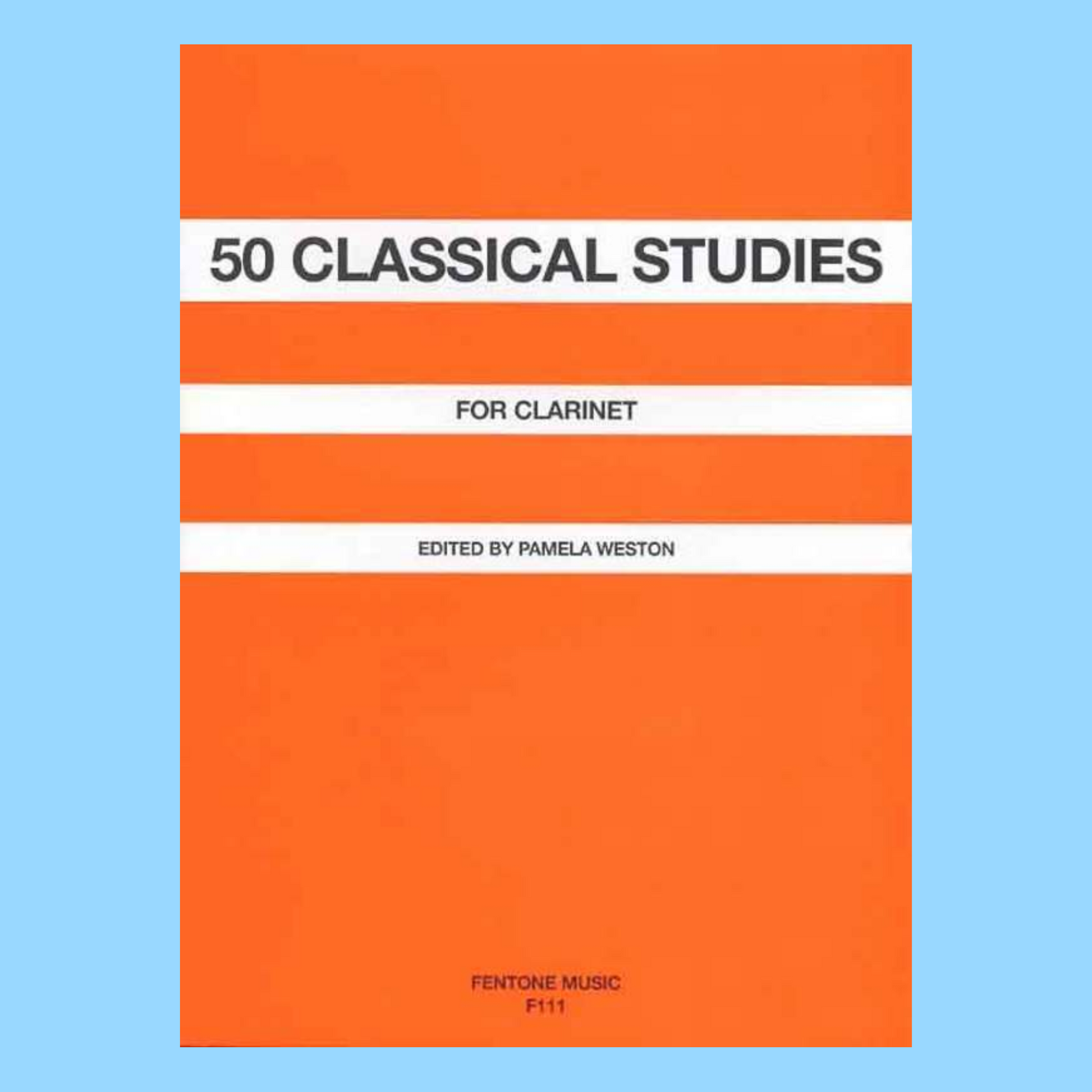 Pamela Weston - 50 Classical Studies For Clarinet Book