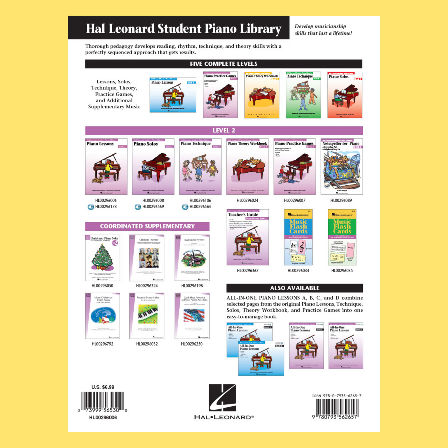 Hal Leonard Student Piano Library - Piano Lessons Level 2 Book