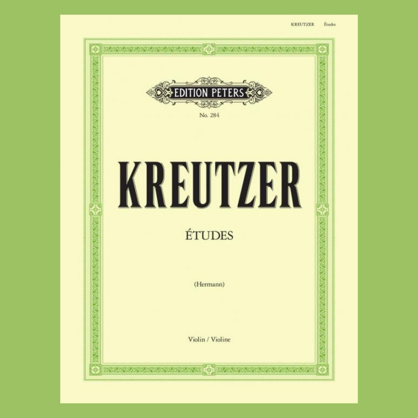 Rudolphe Kreutzer - Etudes 42 Studies For Violin Book