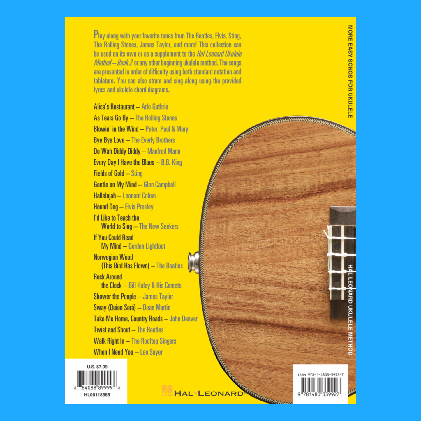 Hal Leonard - More Easy Songs For Ukulele Book