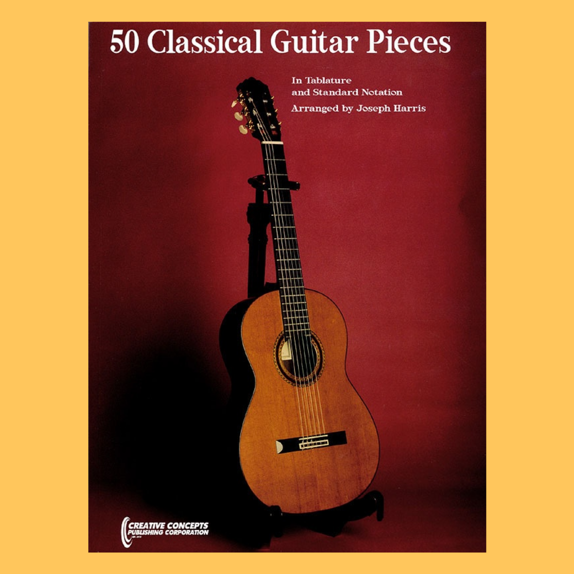 50 Classical Guitar Pieces In Tab Book