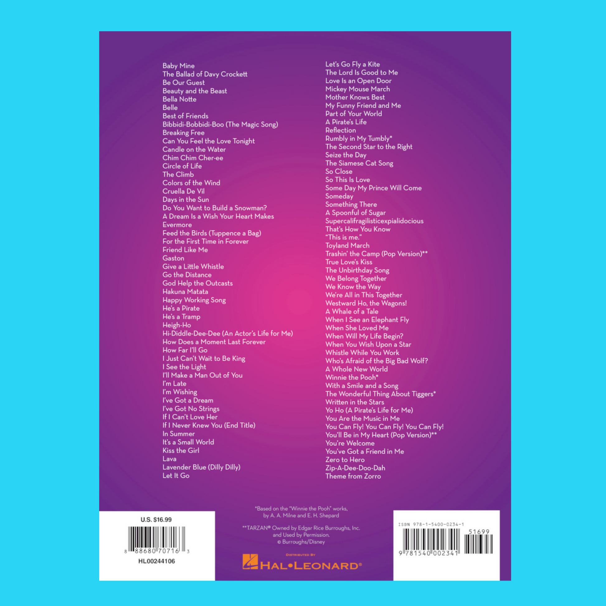 101 Disney Songs For Clarinet Book