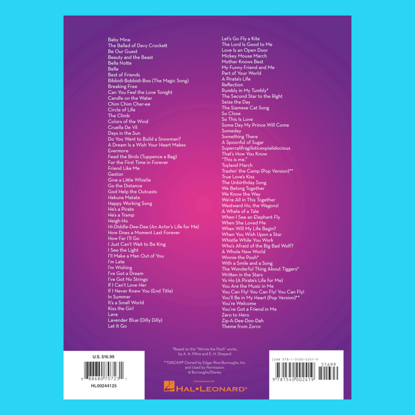 101 Disney Songs For Viola Book