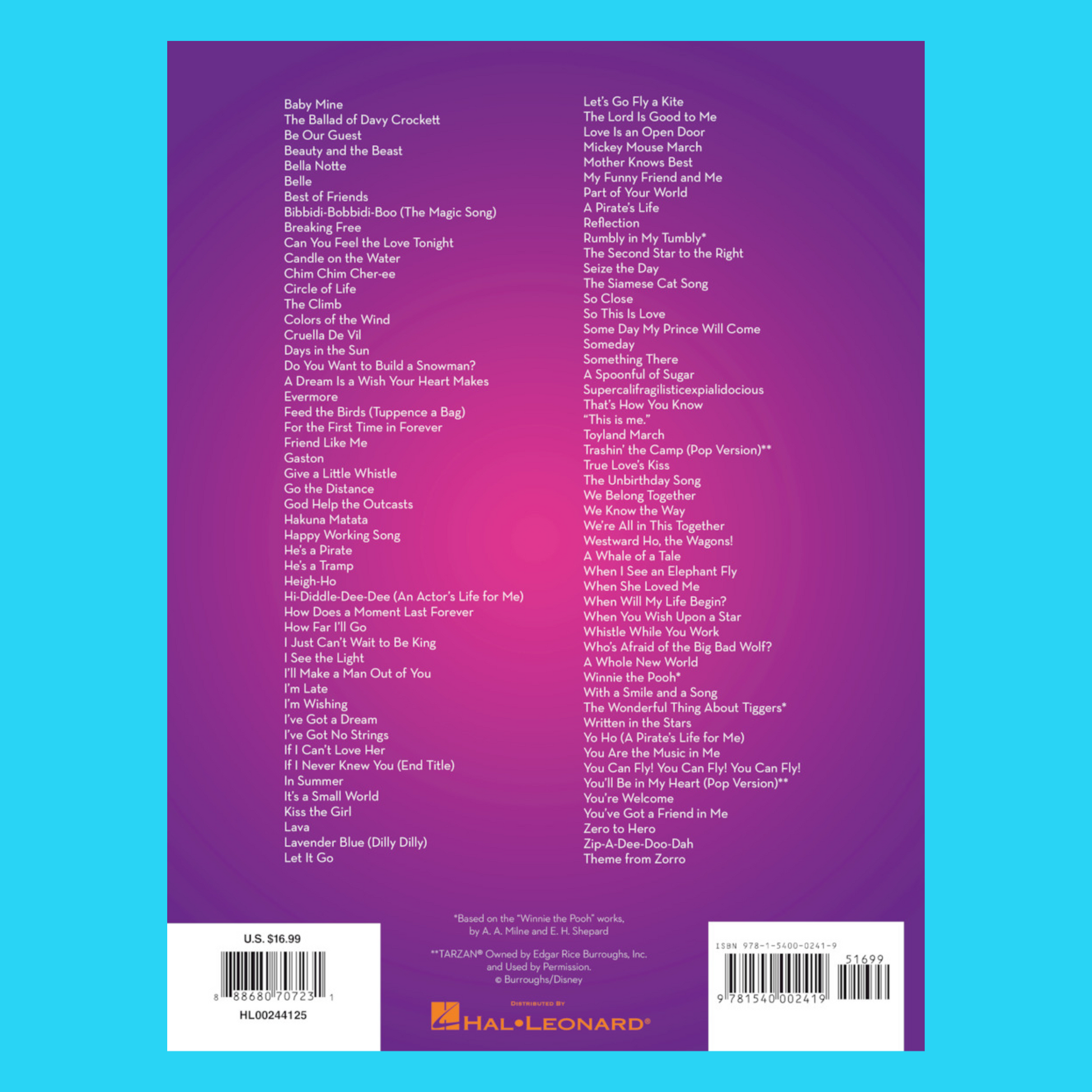 101 Disney Songs For Viola Book