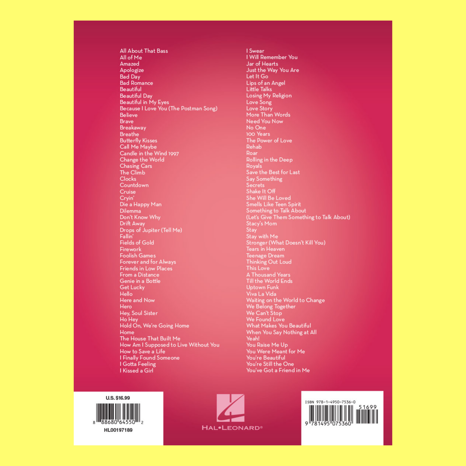 101 Hit Songs For Viola Book