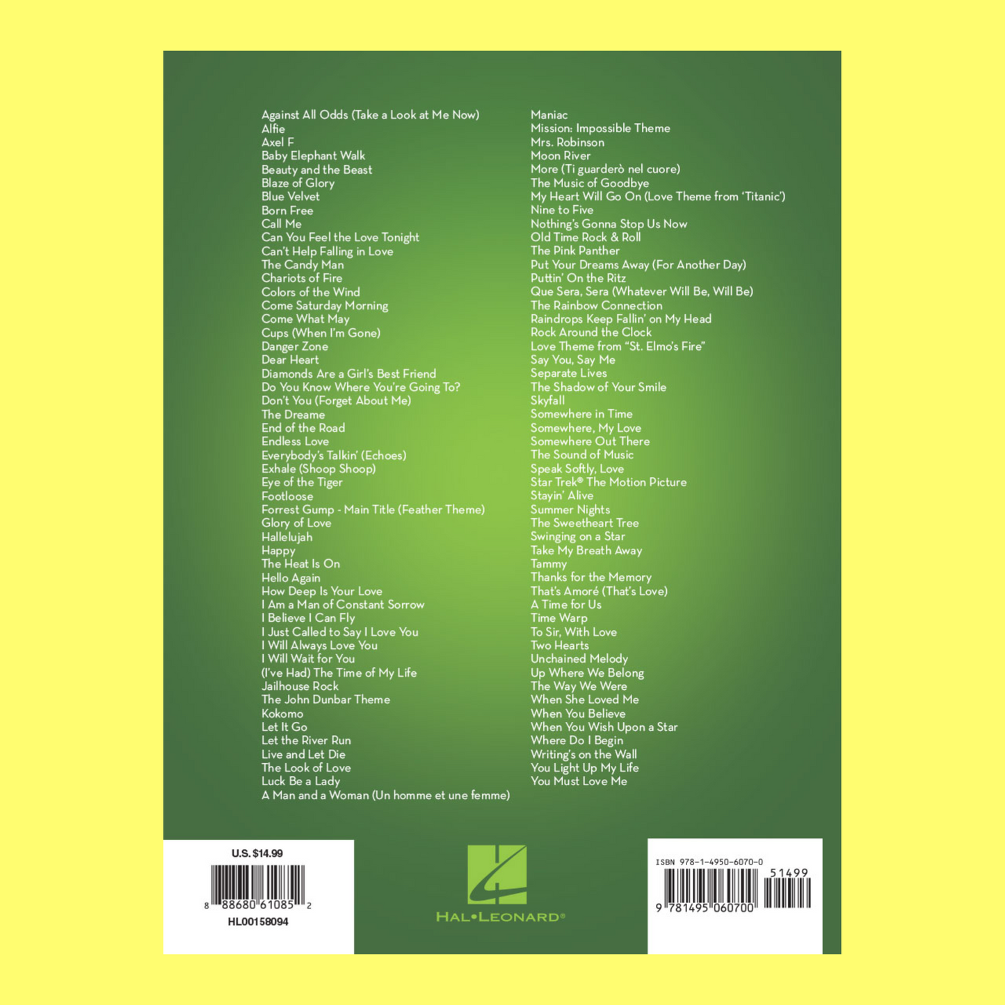 101 Movie Hits For Violin Book